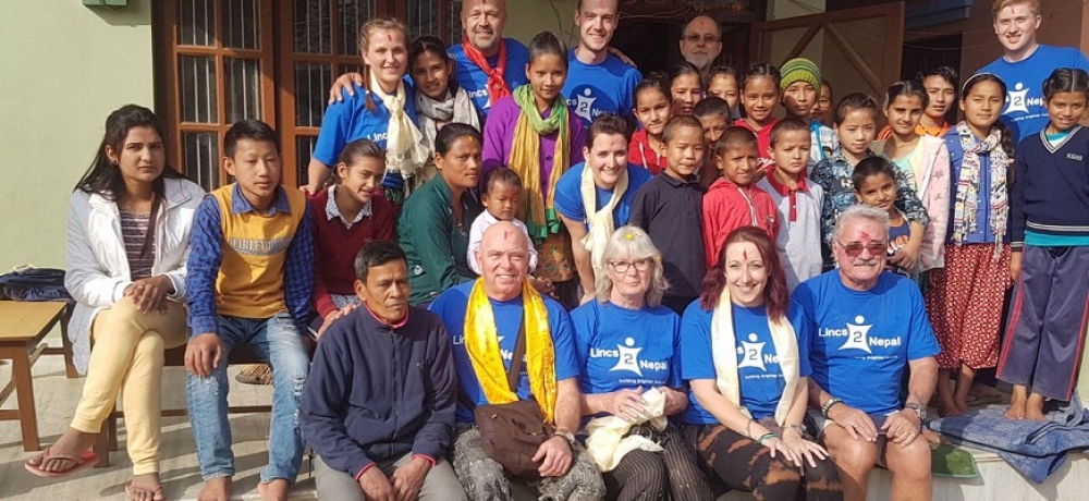 Images courtesy of interviewee // Lisa (centre) with educators and learners in Kathmandu.
