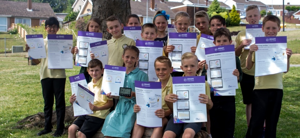 The pupils of Alway Primary School with SMART Squad resources // Laura Jayne.